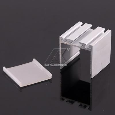 China 6063 Standad LED Aluminium Profile OEM Anodized Finish With Caps Profile for sale