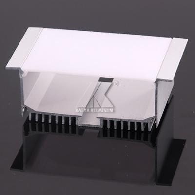 China Standad LED Aluminium Profile Cool Down Quickly Square Shape With Cover Profile for sale