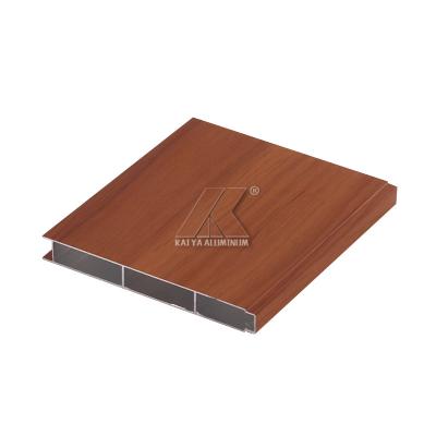 China Square Shape Wardrobe Aluminum Profile Wood Grain Transfer 6000 Series for sale