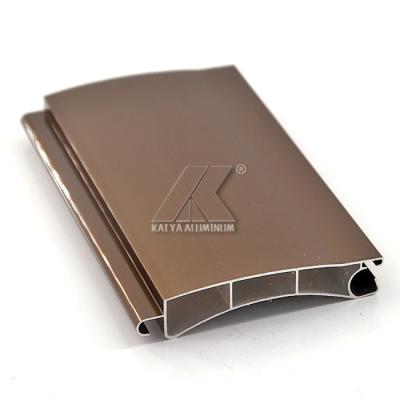 China Factory Price Anodized Brown 6063 Aluminum Roller Shutter Slat Profile for sale