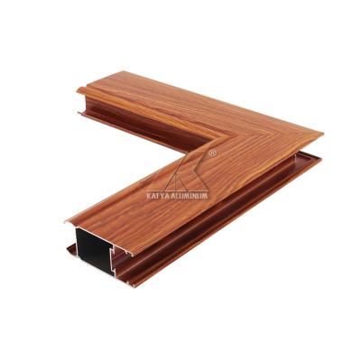China Wood Grain Extruded Aluminum  Window And Door Profiles - Buy Aluminum Window And Door Profiles for sale