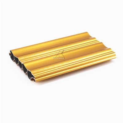 China Wholesale High Quality Factory Price Anodize Gold Aluminum  Roller Shutter Slat Profile for sale