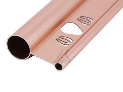 China Luxury Rose Curtain Rod Extrusted Anodized Aluminum Profile For Decoration for sale