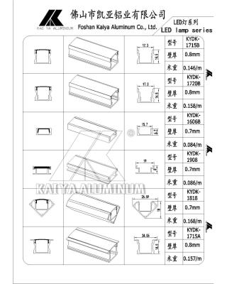 China Perfil de aluminio de la luz del CE LED/perfil de la protuberancia de la aleación de aluminio en venta