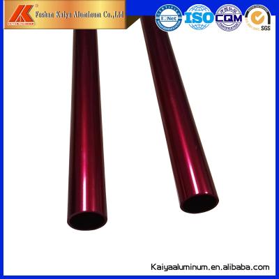 China 12.7 Inches Holes Matte Round Aluminum Tube Profiles OEM for sale