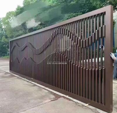 中国 0.8mmの6060庭ゲートのアルミニウム ドアのプロフィールの陽極酸化 販売のため