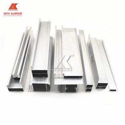 China 6063 perfis expulsos de alumínio da porta T5 deslizante ultra finos à venda