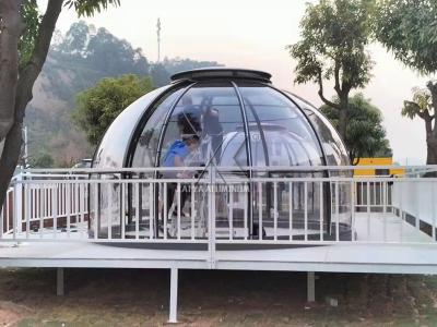 China Safe Aluminum Polycarbonate Dome House Large Aluminum Profiles Round for sale