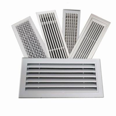 China Single Deflection Ventilation Air Grille Anodizing Aluminum Profile For Air Conditioner Cover for sale