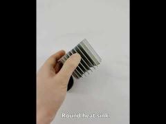 Anodized Heat Sink Aluminum Profiles Round Cylinder Mill Finished
