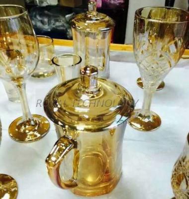 China PVD Glass IPG Gold Coating Machine , Crystal Cups Gold Film  Ion Plating Equipment for sale