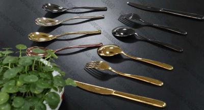 China Stainless Steel Flatware PVD Coating Service ,  Cathodic Arc Plating Rose Gold , Copper Colors for sale