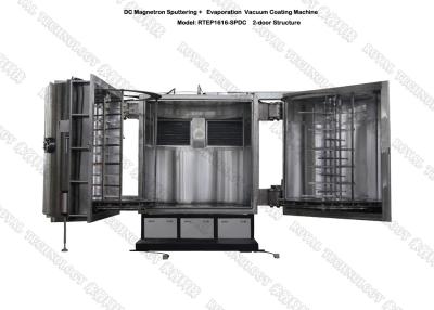 China DC Magnetron Sputtering Coating Machine on Glass Mirrors , Titanium Ti Glass Mirror Vacuum Metallizing Equipment for sale