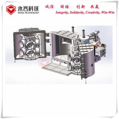 China Black Chrome Magnetron Sputtering Equipment Car Wheel Hard Chrome Plating Machine for sale