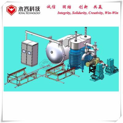China Horizontal Vacuum Metalizing Machine High Reflective Single Door Structure for sale