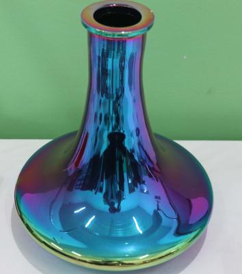 China Crystal Glass Vacuum Plating, Glass ashtray, glass shisha PVD rainbow color coatings for sale