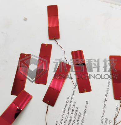 China Durable PVD RED Finishes & red Color Coatings，PVD Color Coated Red Finish Stainless Steel Sheets, for sale