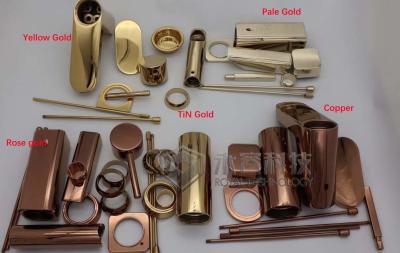 China Taps Ware PVD Decorative Coatings ABS Brass And Stainless Steel Zinc Sanitaryware Coatings for sale