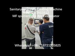 Graphite MF  Magnetron Sputtering Coating Machine ,  Jet Black Decoration PVD Plating Equipment