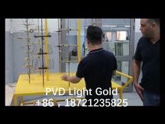PVD light gold coating