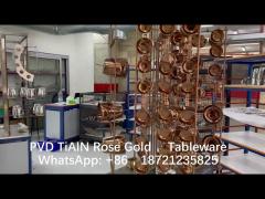 PVD Rose Gold Coatings for Kitchenware and Tableware