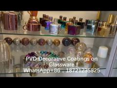 PVD Decorative Coatings on Glass, Glassware PVD Coating Machine