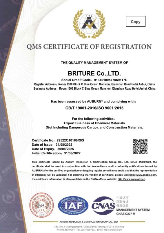 ISO - Briture Co., Ltd.