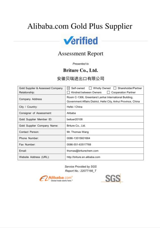 SGS Verified - Briture Co., Ltd.