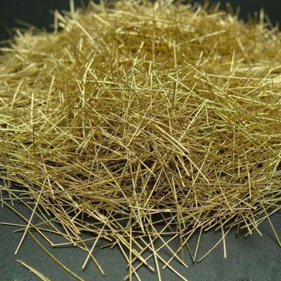 China 6mm 12mm High Tensile Strength Copper Coated Micro Steel Fibre Fiber For RPC And UHPC for sale