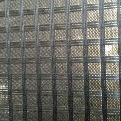 China Fiberglass Geogrid Or Polyester Geogrid Composited With Nonwoven Fabric for sale