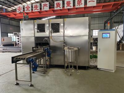 China Cone automático completo do waffle que faz a construção de aço da máquina à venda