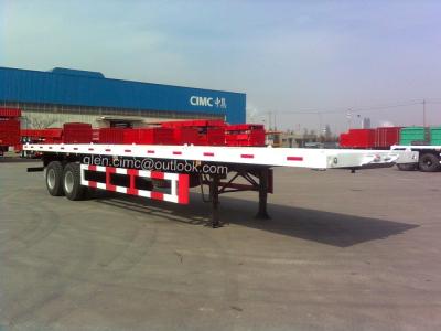 China 2-Axles Flatbed Container Semi-trailer-40ft for sale