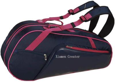 China Large Capacity Sports Badminton Racket Bag With Shoe Compartment for sale
