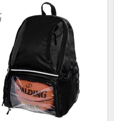 China Black Personalized Basketball Backpack With Ball Compartment for sale