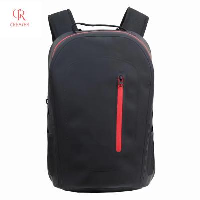 China Black Polyester Insulated waterproof backpack without sewing stiching en venta