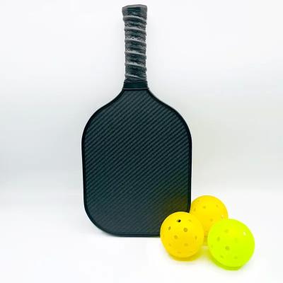 China Stylish Thermoformed Power Pickeball Paddle Textured T700 Raw Carbon 12MM USAPA for sale