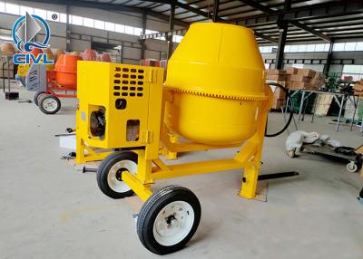 China Portable Mini Concrete Mixer 300/350/400/450L Concrete Mixer Diesel / Gasline / Electric Engine Color Yellow for sale
