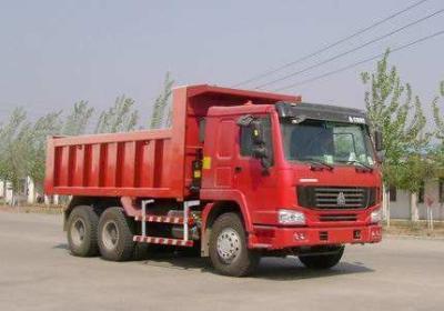 China Middle Lifting Heavy Duty Dump Truck , Sinotruck Howo 6x4 10 Wheeler Truck for sale