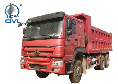 中国 Howoのダンプカー6x4 Sinotrukのダンプ トラックのユーロ2中間に持ち上がることのための336hp/370hpエンジンHyva 販売のため