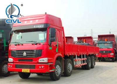 China SINOTRUK HOWO A7 8x4 Box Stake Truck/Cargo Truck 336hp New Cargo Truck,Heavy Duty Flatbed Truck,Military Cargo Truck for sale