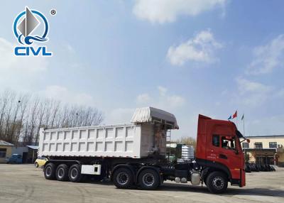China Hydraulic Tipper Trailer 3 Axle 60 Tons Loading Capacity, Dump Trailer Truck for sale