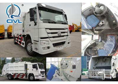 China 4 X 2 Driving 10 CBM  Garbage Compactor Truck Of Sinotruck Garbage Truck Euro II Engine 266hp white color for sale