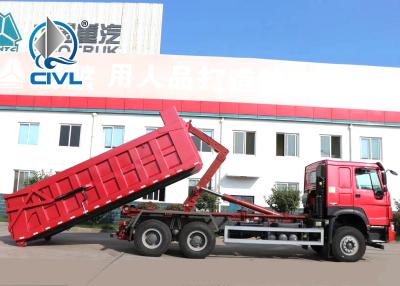 China Diesel Garbage Compactor Truck Hook Arm Garbage Truck Detachable Container Compression Garbage Collector engine euro iI for sale