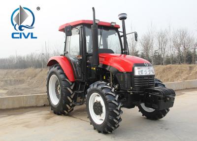 China Color rojo del nuevo 4x4 55hp tractor de la impulsión del tractor de granja de la impulsión de la rueda CIVL554/55HP/4 CIVL554 en venta