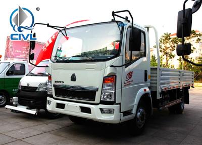 China Sinotruk Howo 4X2 Mini Box Van Cargo Truck de poca potencia, camión ligero del cargo de los camiones comerciales de la caja en venta