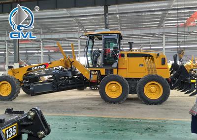 China White / Yellow 11000KG Motor Grader 136HP Engine Tractive Force 61.3KN CVGR135 Grader  Road Machinery for sale