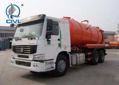 Chine Du camion 6 x 4 d'eaux d'égout de vide de HOWO 12M3 swz haut efficace de camion d'aspiration de durée de vie ZF8098 de l'euro 2 long à vendre