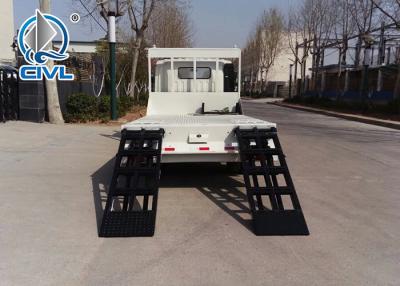 China Flat Bed Diesel Engine Wrecker Tow Truck With Lifting Weight 465kgs , Loading 2tons for sale