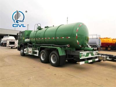 China camión de la succión de las aguas residuales del transportador del barro de la succión de la alcantarilla de 6x4 Sinotruk Howo 16CBM en venta