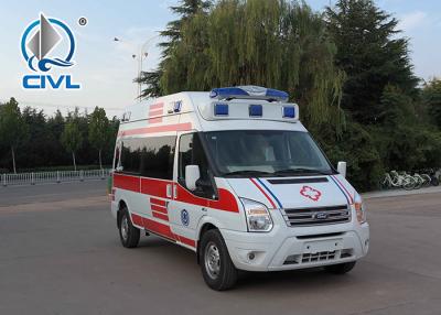 中国 新しい医学の救急車の長軸の中間および高い屋根の医学の救急車 販売のため
